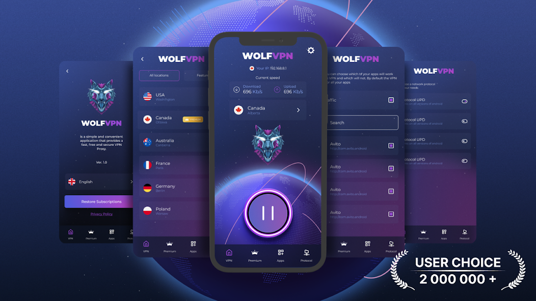 Wolf Vpn x Secure & Unlimited