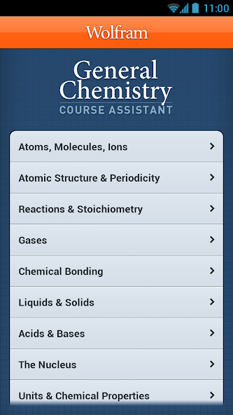 General Chemistry Course App