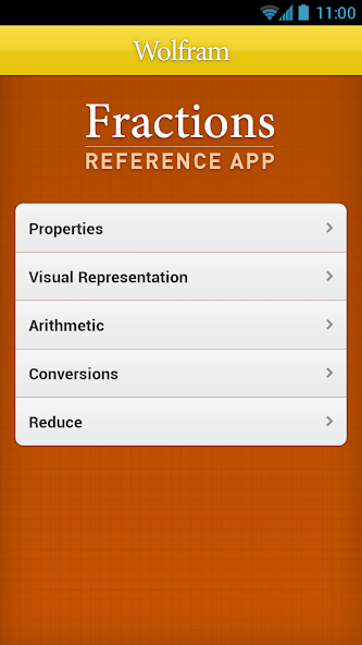 Fractions Reference App