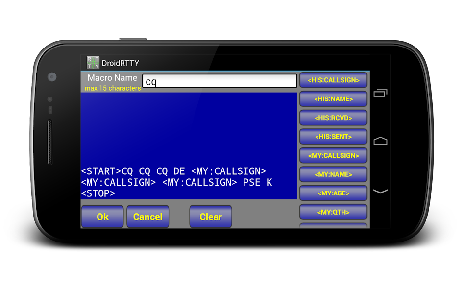 DroidRTTY for Ham Radio