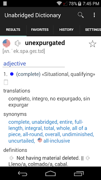 English Spanish Dictionary Una