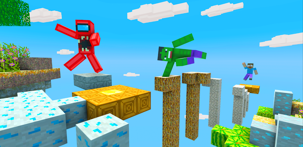 Craft Parkour: 3D Blocky Race 