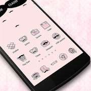 Pink Mustache Theme Icon Pack