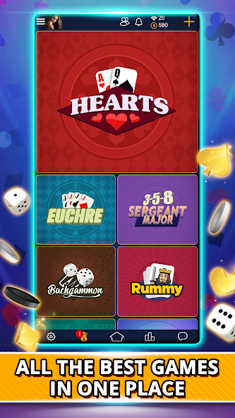 VIP Games: Hearts, Rummy, Yatzy, Dominoes, Crazy 8