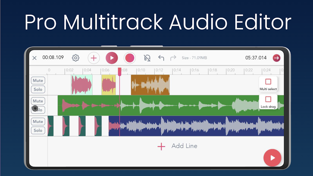 Pro Audio Editor - Music Mixer