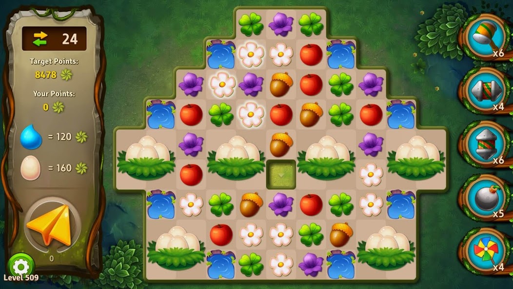 Match 3 Games - Forest Puzzle 