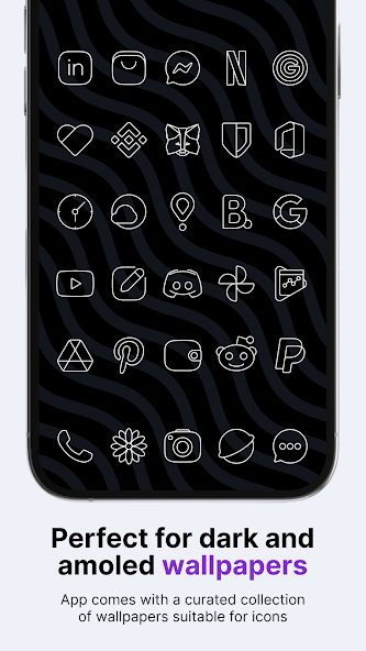 Vera Outline White Icon Pack