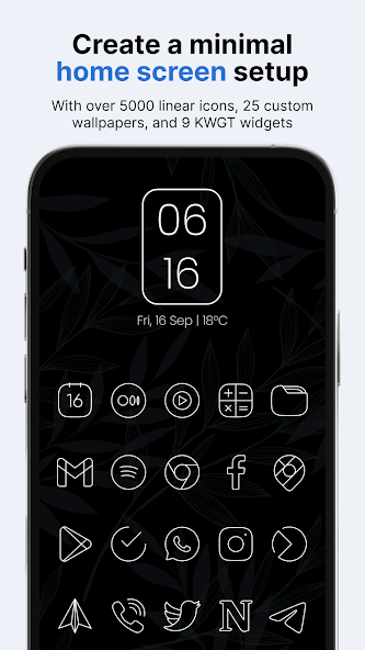 Vera Outline White Icon Pack