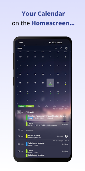 Your Calendar Widget