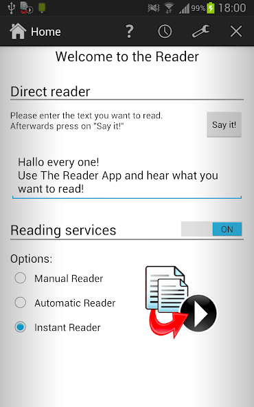 The Reader – Text-to-Speech Ap