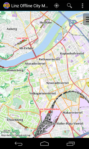 Mapa offline de Linz