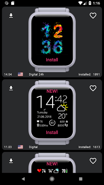 My WatchFace for Amazfit Bip