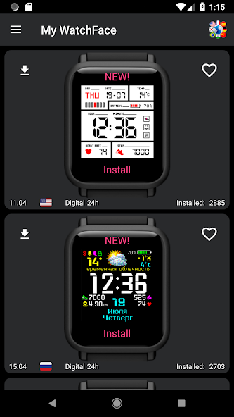 My WatchFace for Amazfit Bip