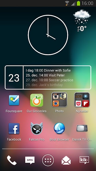 NextFour Agenda Widget Pro