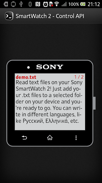 Reader for SmartWatch 2