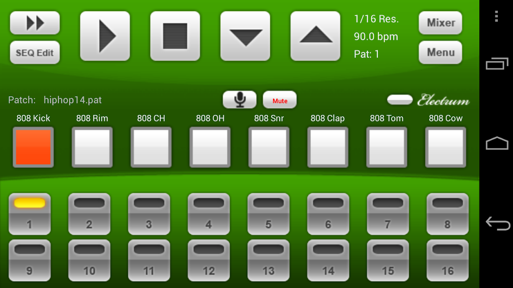 Electrum Drum Machine/Sampler