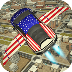 Free Flying Racing Car Driving 