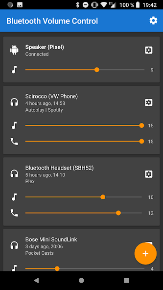 Bluetooth Volume Manager