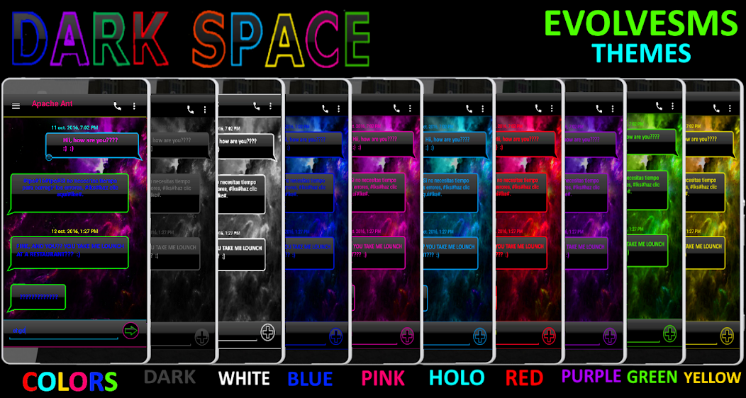 TEMA EVOLVESMS SPACE AZUL