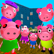 Piggy Neighbor. Family Escape Obby House 3D 