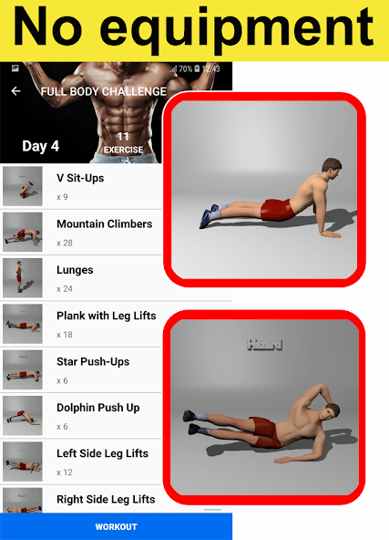 Home Workouts No Equipment Pro