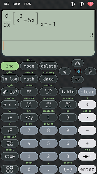 Scientific calculator 36 plus