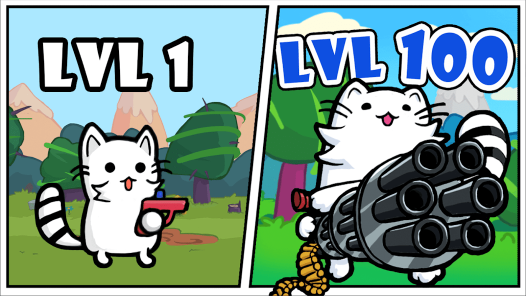 Cat shoot war: offline games 