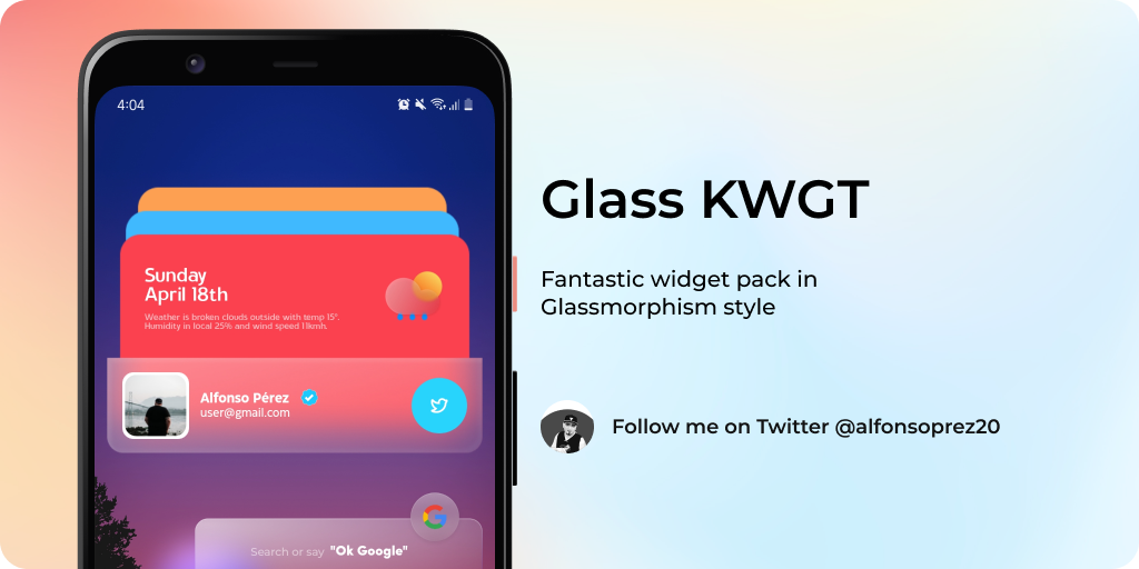 Glass for KWGT