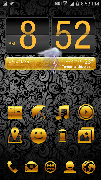 ICON PACK GOLD THEME LAUNCHER