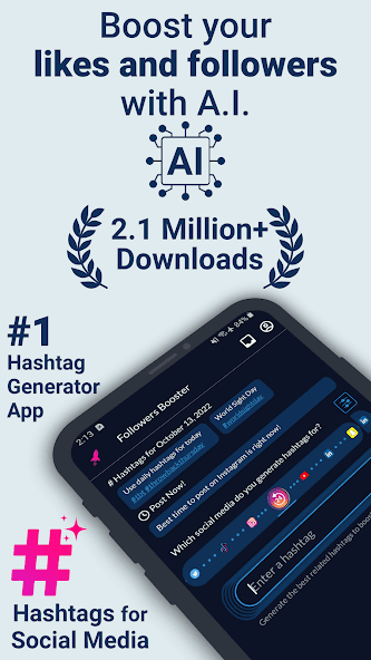 Hashtags AI: Follower Booster