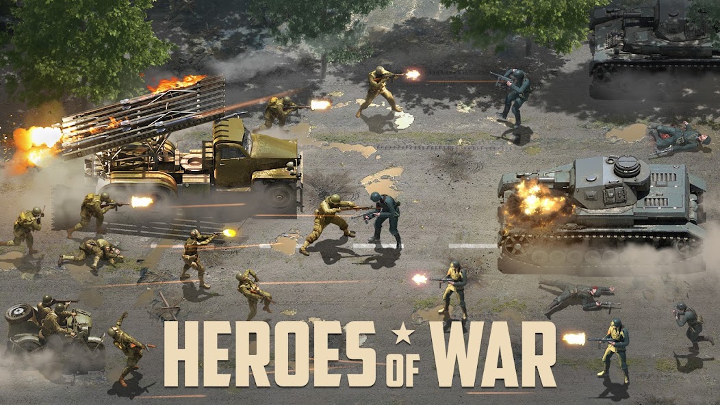 Heroes of War: Idle army game