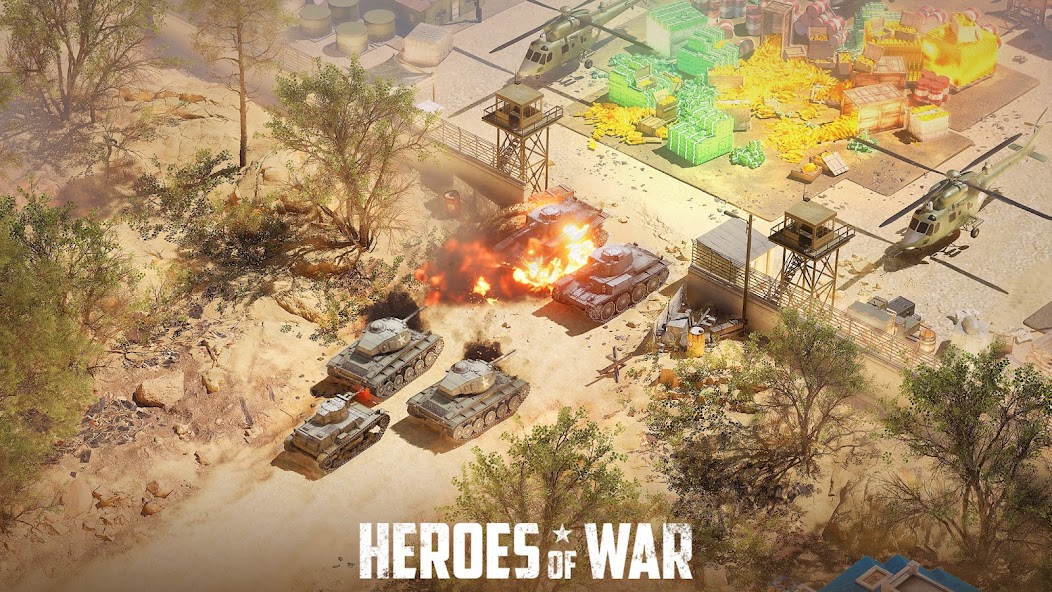 Heroes of War: Idle army game