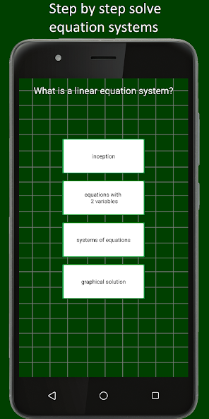 Systems of linear equations