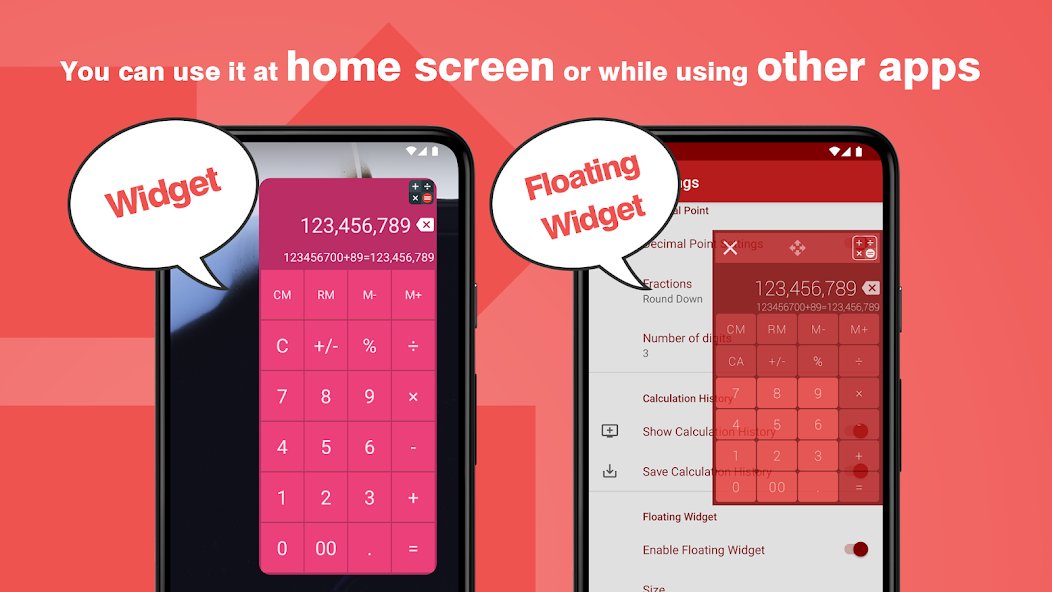 Calculator - Floating Widget