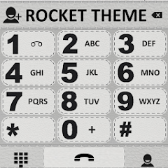 Theme White Leather RocketDial