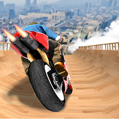 Mega Ramp Bike Stunts Games 3D 