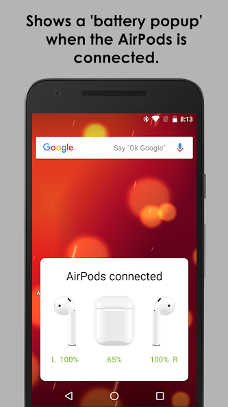 AirBuds Popup - airpod battery