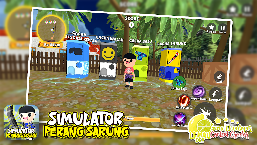 Simulator Perang Sarung 3D 