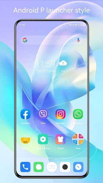 Super P Launcher, theme