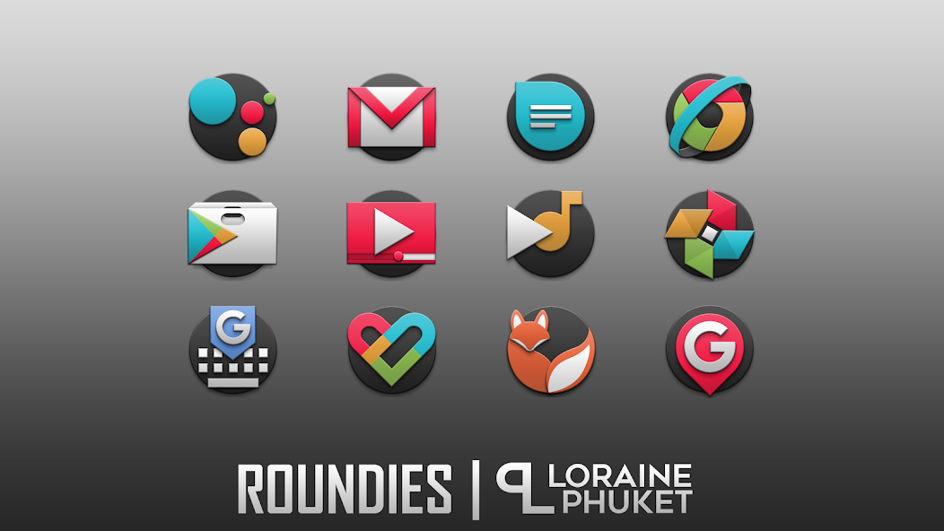 Roundies icon pack - actual simple icons