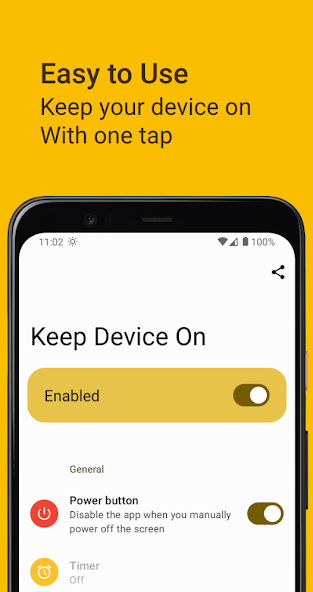 Keep Device On: keep screen on