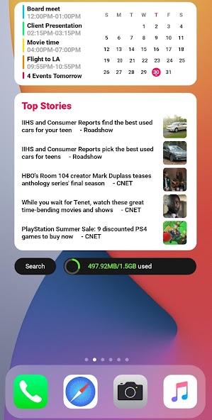 iOS widgets for KLWP Pro