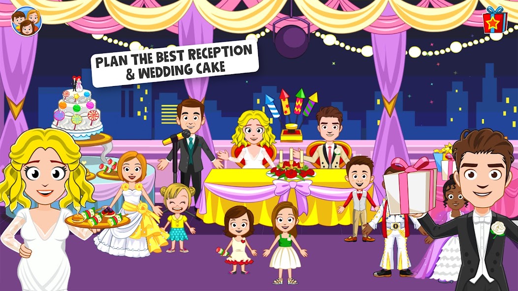 My Town: Wedding Day girl game 