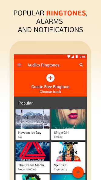 Audiko: ringtones, notificatio