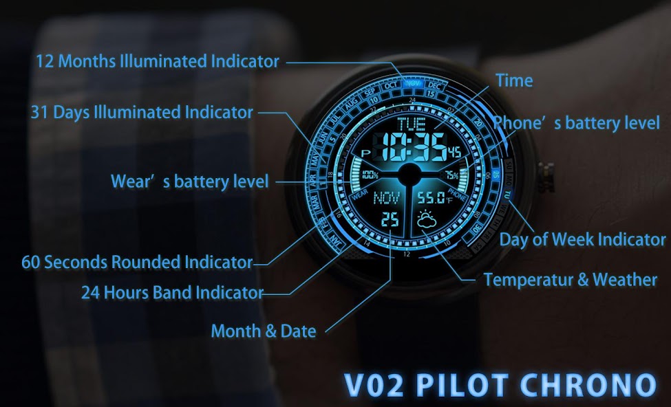 V02 WatchFace for Moto 360