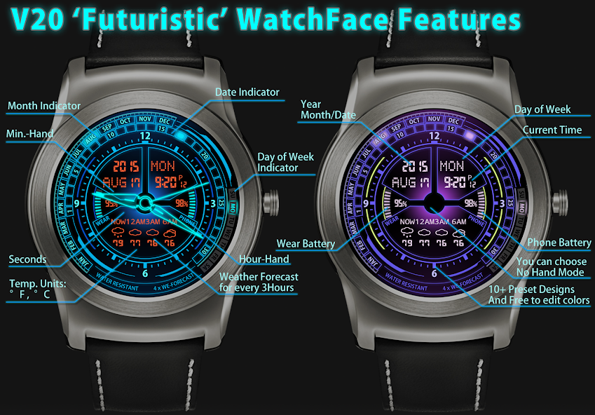 V20 WatchFace For Android Wear