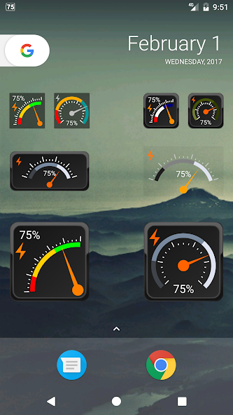 Gauge Battery Widget