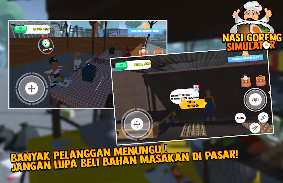 Simulator Nasi Goreng 3D