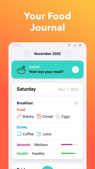 Nutrilio: Food Tracker & Water