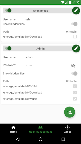 SSH/SFTP Server - Terminal